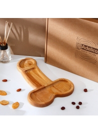 Деревянное блюдо для подачи в форме члена (32,5 х 20 х 1,7 см) - Сима-Ленд - купить с доставкой в Кирове