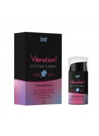 Жидкий вибратор Vibration Cotton Candy с ароматом сахарной ваты - 15 мл. - INTT - купить с доставкой в Кирове
