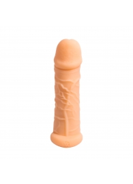 Телесный фаллоудлинитель Extra Size Bubbles - 15,5 см. - Lola Games - в Кирове купить с доставкой