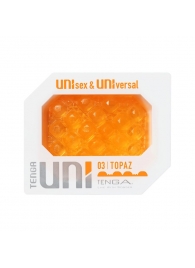 Оранжевый мастурбатор-стимулятор Tenga Uni Topaz - Tenga - в Кирове купить с доставкой
