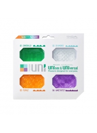 Набор из 4 мастурбаторов-стимуляторов Tenga Uni Variety Pack - Tenga - в Кирове купить с доставкой