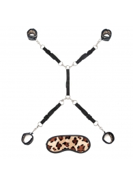 Леопардовая фиксация на матрас для рук и ног Classic Bedspreader - Lux Fetish - купить с доставкой в Кирове