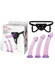 Тренировочный набор с тремя насадками Pegging Training Set - Lux Fetish - купить с доставкой в Кирове