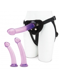 Тренировочный набор с тремя насадками Pegging Training Set - Lux Fetish - купить с доставкой в Кирове