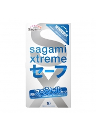Презервативы Sagami Xtreme Ultrasafe с двойным количеством смазки - 10 шт. - Sagami - купить с доставкой в Кирове