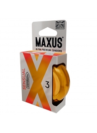 Презервативы анатомической формы Maxus Sensual - 3 шт. - Maxus - купить с доставкой в Кирове