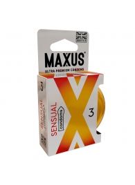 Презервативы анатомической формы Maxus Sensual - 3 шт. - Maxus - купить с доставкой в Кирове