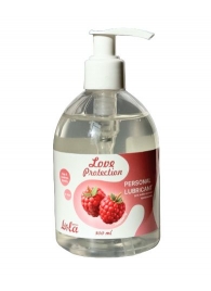 Лубрикант на водной основе Love Protection Raspberry с ароматом малины - 300 мл. - Lola Games - купить с доставкой в Кирове