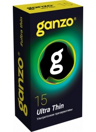 Прозрачные ультратонкие презервативы Ganzo Ultra thin - 15 шт. - Ganzo - купить с доставкой в Кирове