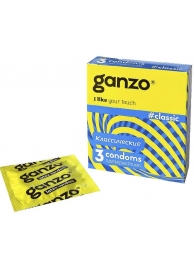 Классические презервативы с обильной смазкой Ganzo Classic - 3 шт. - Ganzo - купить с доставкой в Кирове
