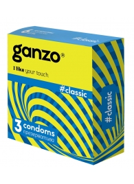 Классические презервативы с обильной смазкой Ganzo Classic - 3 шт. - Ganzo - купить с доставкой в Кирове