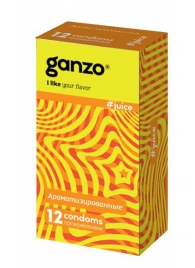 Ароматизированные презервативы Ganzo Juice - 12 шт. - Ganzo - купить с доставкой в Кирове