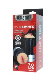 Двусторонний мастурбатор REALSTUFF 2 IN 1 HUMMER MOUTH   VAGINA - ротик и вагина - Dream Toys - в Кирове купить с доставкой