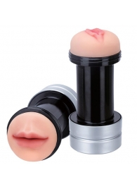 Двусторонний мастурбатор REALSTUFF 2 IN 1 HUMMER MOUTH   VAGINA - ротик и вагина - Dream Toys - в Кирове купить с доставкой