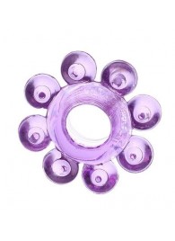 Мягкая фиолетовая гелевая насадка - Toyfa Basic - в Кирове купить с доставкой