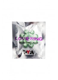 Зеленое эрекционное кольцо-цветок - Toyfa Basic - в Кирове купить с доставкой