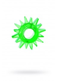 Зеленое эрекционное кольцо-солнце - Toyfa Basic - в Кирове купить с доставкой