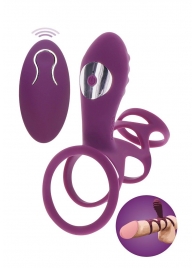 Фиолетовая эрекционная вибронасадка Halo Halo C-Ring Sleeve - Toy Joy - в Кирове купить с доставкой