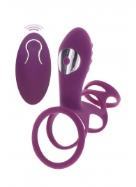 Фиолетовая эрекционная вибронасадка Halo Halo C-Ring Sleeve - Toy Joy - в Кирове купить с доставкой