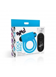 Голубое эрекционное виброкольцо 28X Remote Control Vibrating Cock Ring   Bullet - XR Brands - в Кирове купить с доставкой