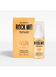 Жидкий вибратор Nuei Rock Me! с ароматом печенья и сливок - 20 мл. - Nuei cosmetics - купить с доставкой в Кирове