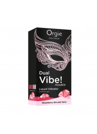 Съедобный жидкий вибратор Dual Vibe! со вкусом клубничного джина с тоником - 15 мл. - ORGIE - купить с доставкой в Кирове