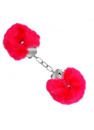Красные меховые наручники Love с ключиками - Baile - купить с доставкой в Кирове