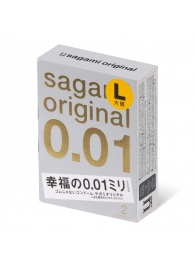 Презервативы Sagami Original 0.01 L-size увеличенного размера - 2 шт. - Sagami - купить с доставкой в Кирове