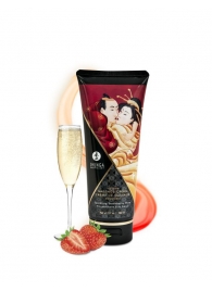 Массажный крем для тела с ароматом клубники и шампанского Sparkling Strawberry Wine - 200 мл. - Shunga - купить с доставкой в Кирове