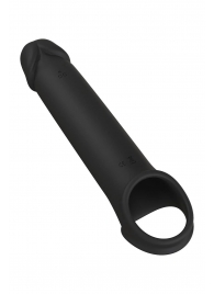 Черная насадка-удлинитель с вибрацией Vibrating Extender With Remote - Dream Toys - в Кирове купить с доставкой
