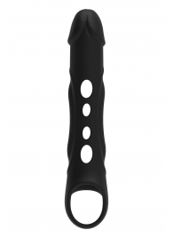 Черная насадка-удлинитель Vibrating Extender With Remote с вибрацией - Dream Toys - в Кирове купить с доставкой