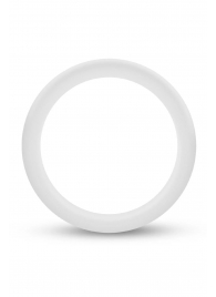 Белое люминесцентное эрекционное кольцо Silicone Glo Cock Ring - Blush Novelties - в Кирове купить с доставкой
