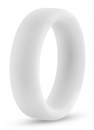 Белое люминесцентное эрекционное кольцо Silicone Glo Cock Ring - Blush Novelties - в Кирове купить с доставкой