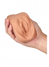 Маструбатор-вагина с вибрацией Soft   Wet Renata Realistic Tan Masturbator - Blush Novelties - в Кирове купить с доставкой
