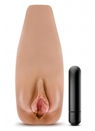 Маструбатор-вагина с вибрацией Soft   Wet Renata Realistic Tan Masturbator - Blush Novelties - в Кирове купить с доставкой