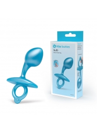 Голубая анальная пробка для массажа простаты Bulb Silicone Prostate Plug - 10,7 см. - b-Vibe - в Кирове купить с доставкой