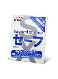 Презерватив Sagami Xtreme Ultrasafe с двойным количеством смазки - 1 шт. - Sagami - купить с доставкой в Кирове