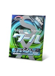 Презерватив Sagami Xtreme Mint с ароматом мяты - 1 шт. - Sagami - купить с доставкой в Кирове