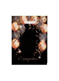 Пакет с вырубной ручкой и принтом в виде шариков (30х40 см) - Сима-Ленд - купить с доставкой в Кирове