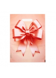 Пакет с принтом в виде банта с вырубной ручкой (30х40 см) - Сима-Ленд - купить с доставкой в Кирове