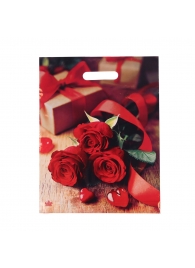 Пакет с принтом в виде роз (31х40 см) - Сима-Ленд - купить с доставкой в Кирове