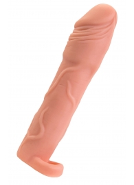 Телесная удлиняющая насадка с подхватом - 19 см. - ToyFa - в Кирове купить с доставкой