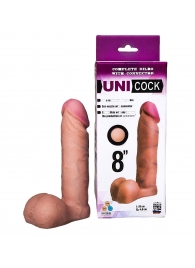 Фаллическая насадка для страпона UNICOCK 8  - 20 см. - LOVETOY (А-Полимер) - купить с доставкой в Кирове