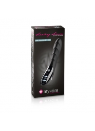 Вибратор с электростимуляцией Sizzling Simon Black Edition - 27 см. - MyStim - купить с доставкой в Кирове