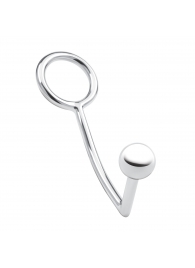 Кольцо на пенис с анальным стимулятором Stainless Steel Anal Hook   Cock Ring - BlueLine - в Кирове купить с доставкой