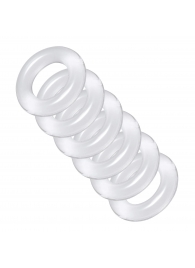 Комплект из 6 прозрачных эрекционных колец Ring Master Custom Ball Stretcher Kit - XR Brands - в Кирове купить с доставкой