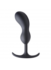 Черный массажер простаты с утяжелителями Premium Silicone Weighted Prostate Plug Large - 18,8 см. - XR Brands - в Кирове купить с доставкой