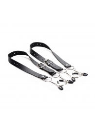 Ремни с зажимами для половых губ Spread Labia Spreader Straps with Clamps - XR Brands - купить с доставкой в Кирове