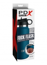 Смуглый мастурбатор-вагина в синей колбе F*ck Flask - Pipedream - в Кирове купить с доставкой