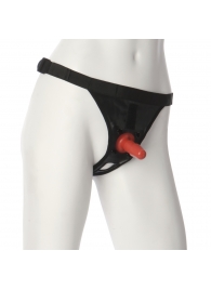 Трусики со штырьком для фиксации насадок Ultra Harness with Plug - Doc Johnson - купить с доставкой в Кирове